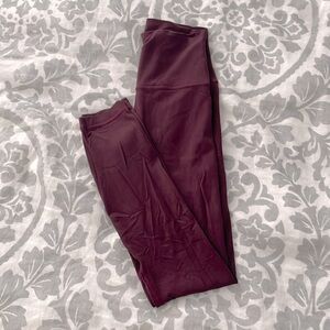 LULULEMON ALIGN HIGH-RISE PANT 25" Size 2 Burgundy